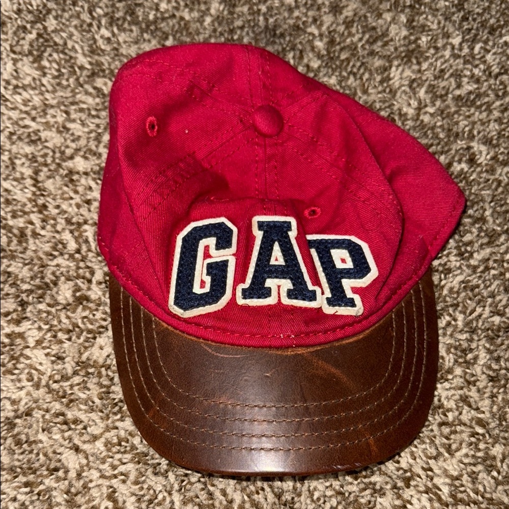 GAP Red Cap with Brown Brim
